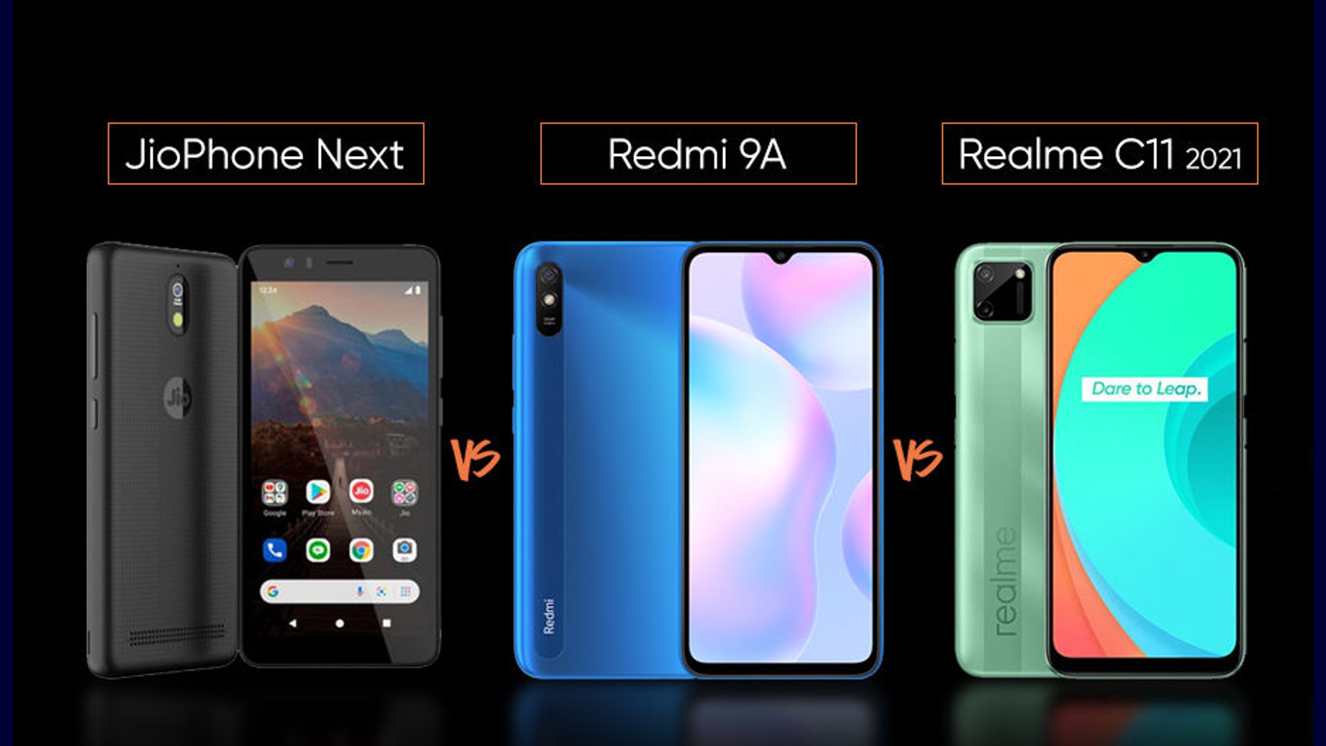 JioPhone Next, Redmi 9A, Realmec11