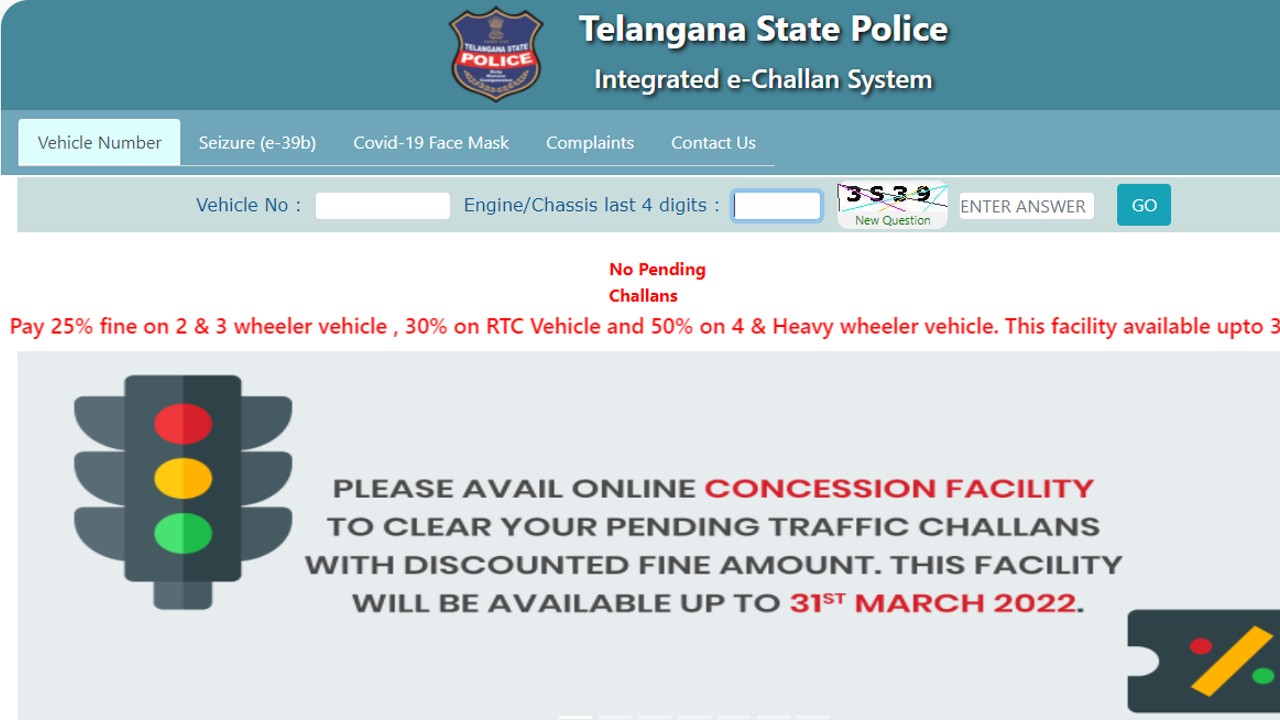 How To Pay Vehicle Traffic Challan With Discount In Telangana