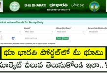 Bhu Bharati Portal: భూభారతి పోర్టల్లో భూమి మార్కెట్ విలువ తెలుసుకోండి ఇలా..? How to Check Land Market Value On Bhu Bharati Portal Telangana